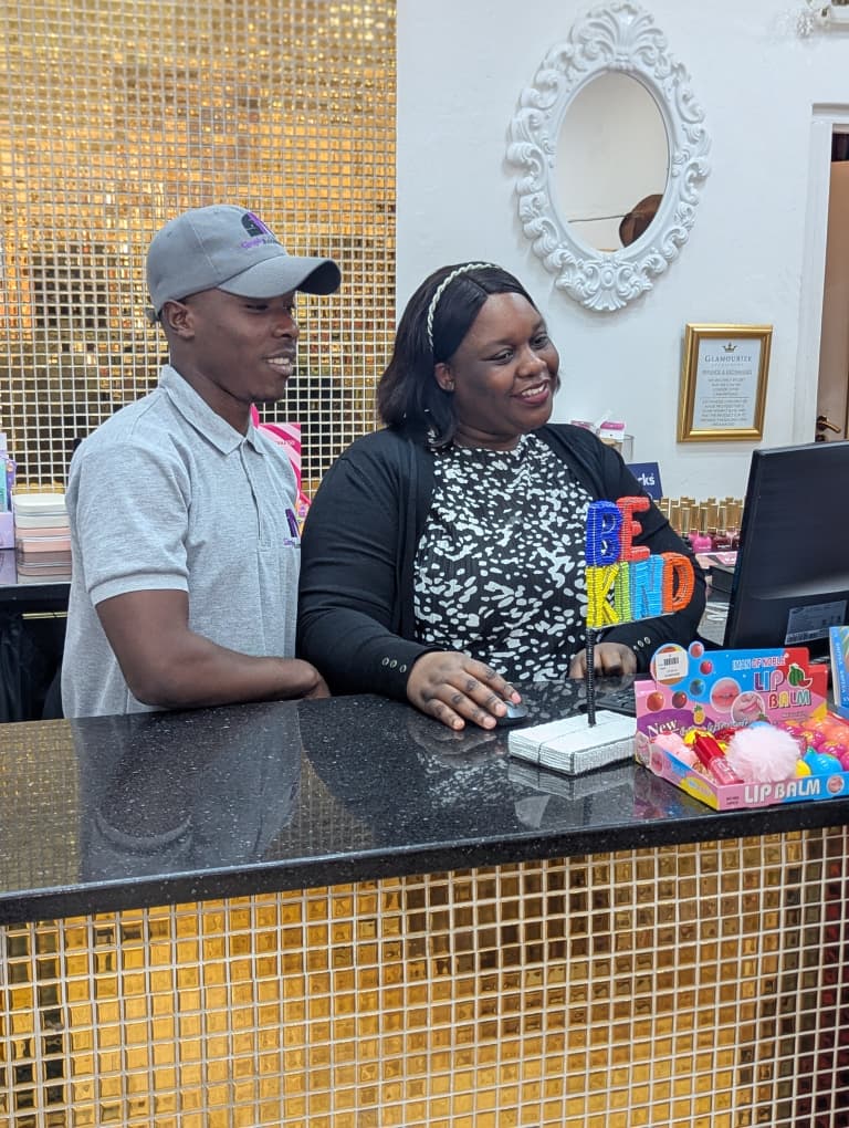 Simply Accounting team supporting a local retail business